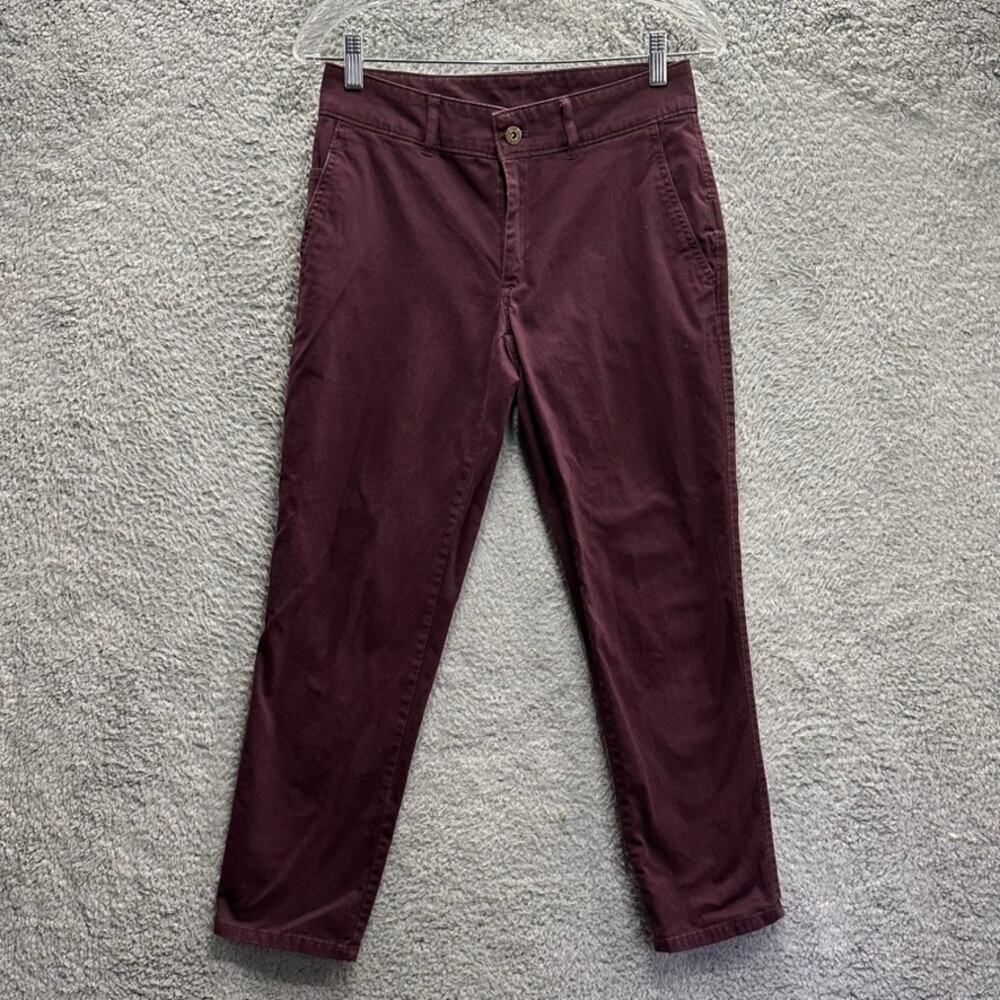 The North Face Women's Size 2 Chino Crop Pants Dark Grape Color Stretchy Comfort